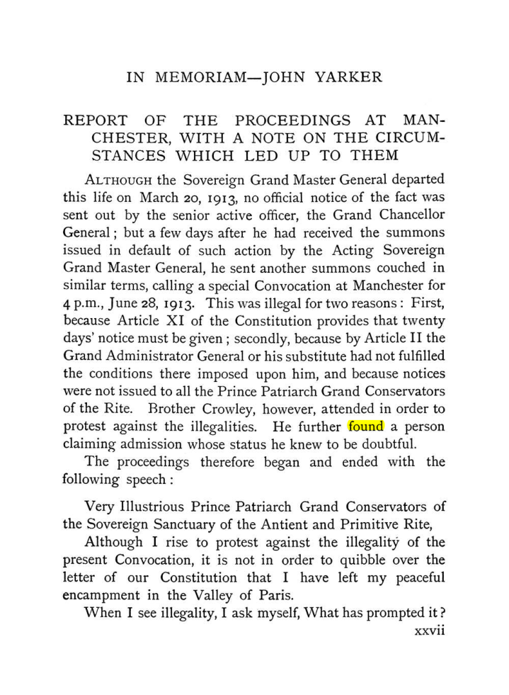 Original scan of The Equinox (Volume I, Number X), PDF page 27