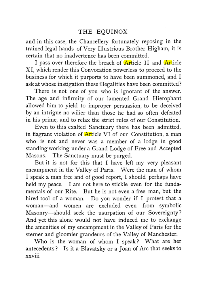 Original scan of The Equinox (Volume I, Number X), PDF page 28