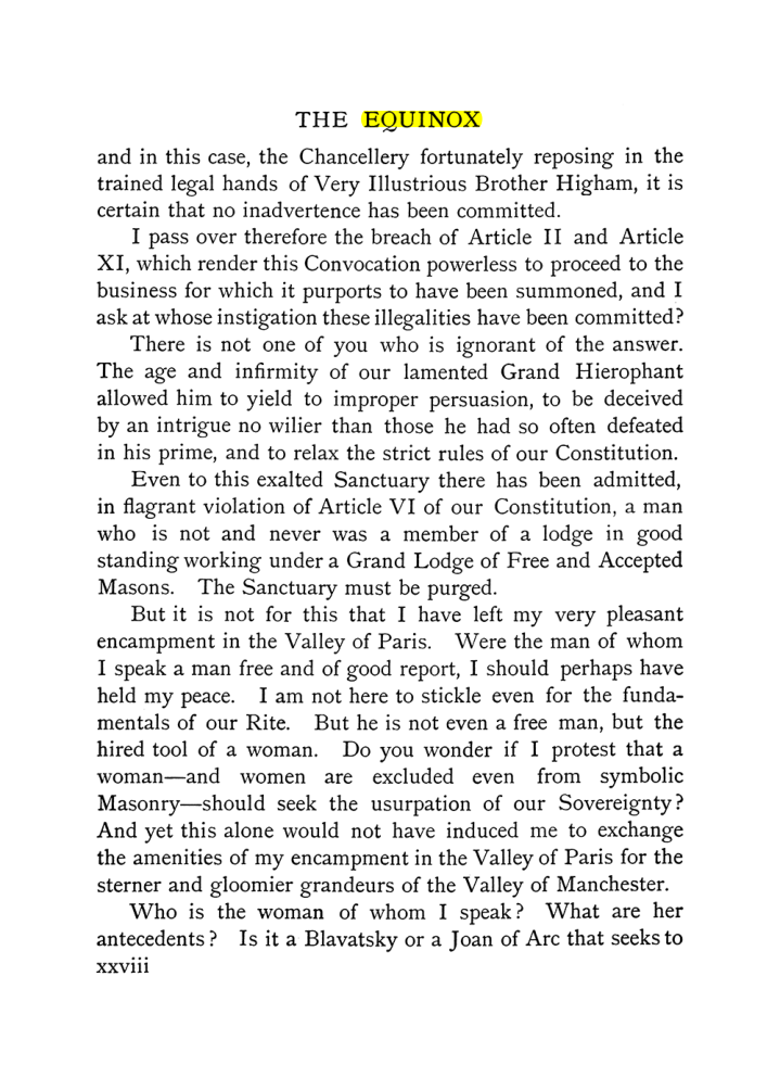 Original scan of The Equinox (Volume I, Number X), PDF page 28