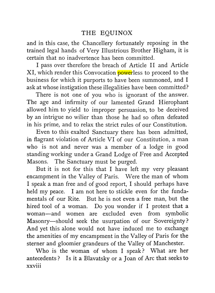 Original scan of The Equinox (Volume I, Number X), PDF page 28