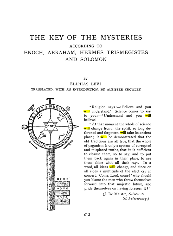 Original scan of The Equinox (Volume I, Number X), PDF page 285