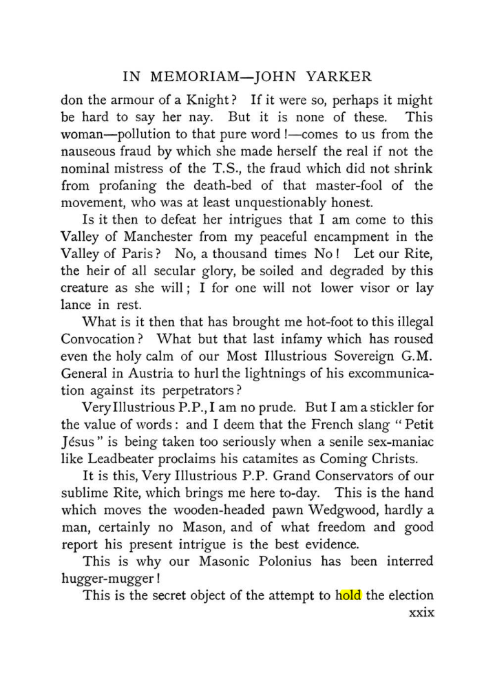 Original scan of The Equinox (Volume I, Number X), PDF page 29