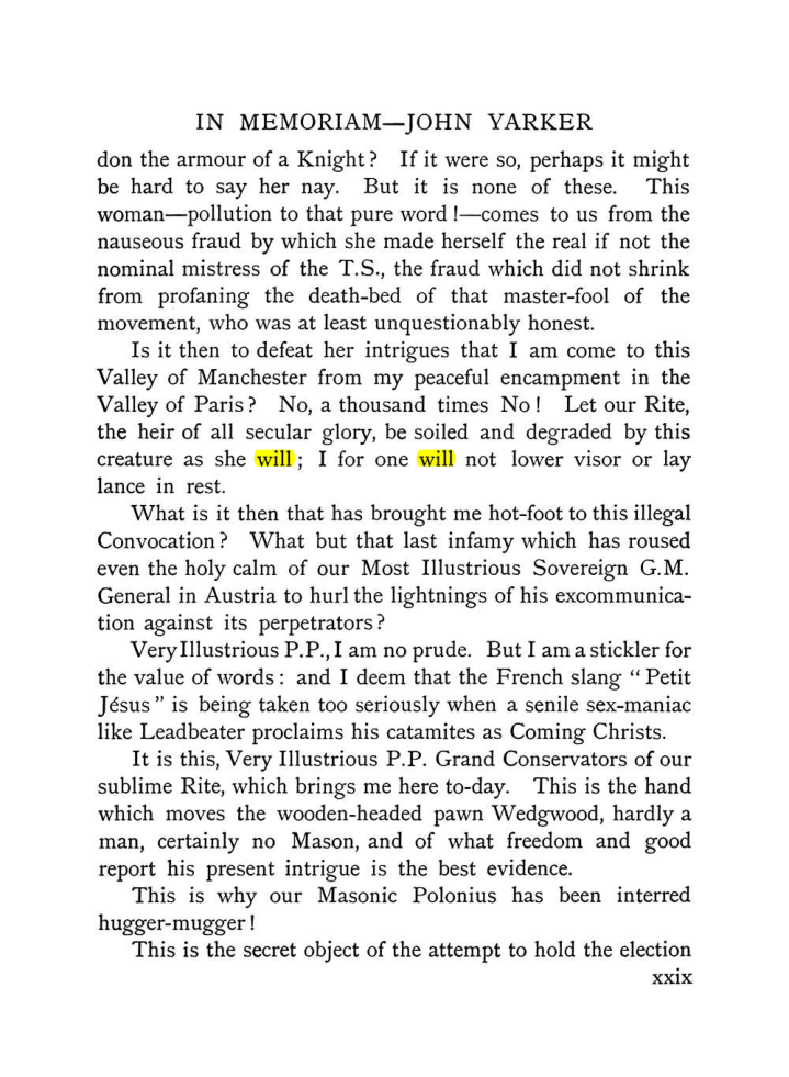 Original scan of The Equinox (Volume I, Number X), PDF page 29