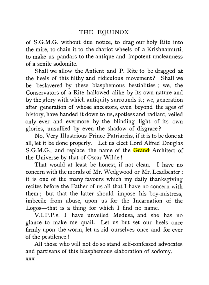 Original scan of The Equinox (Volume I, Number X), PDF page 30