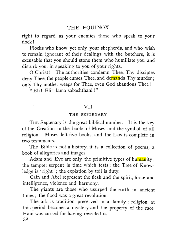 Original scan of The Equinox (Volume I, Number X), PDF page 330