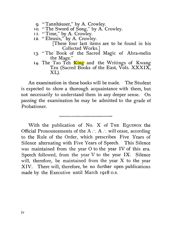 Original scan of The Equinox (Volume I, Number X), PDF page 4