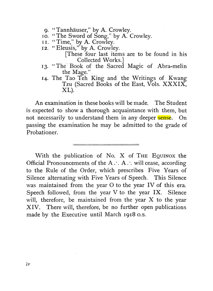 Original scan of The Equinox (Volume I, Number X), PDF page 4