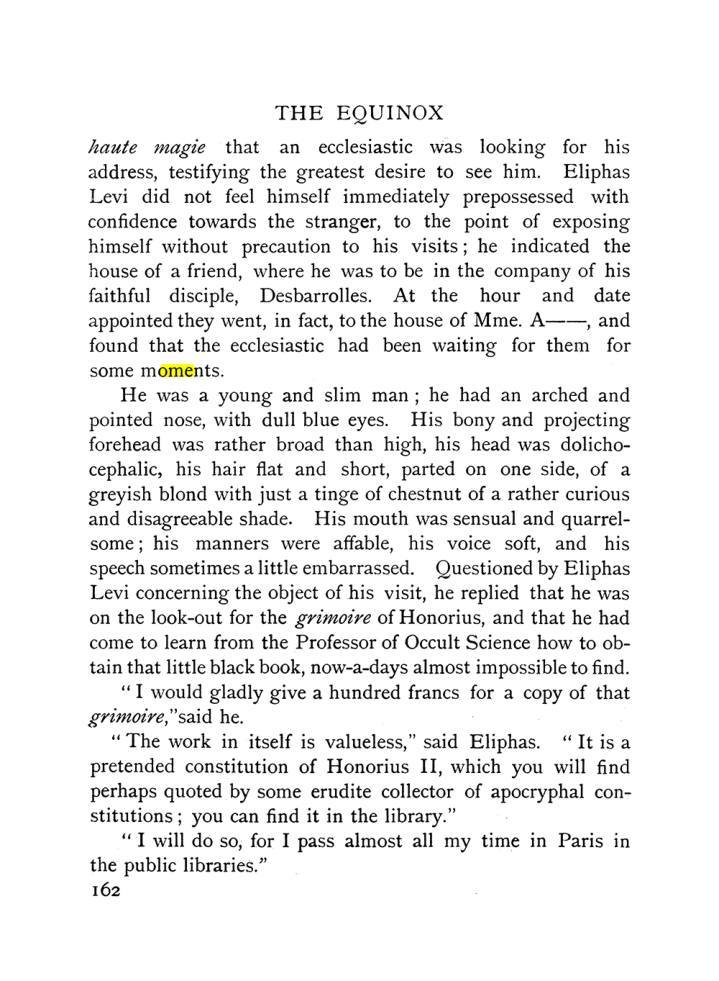 Original scan of The Equinox (Volume I, Number X), PDF page 460