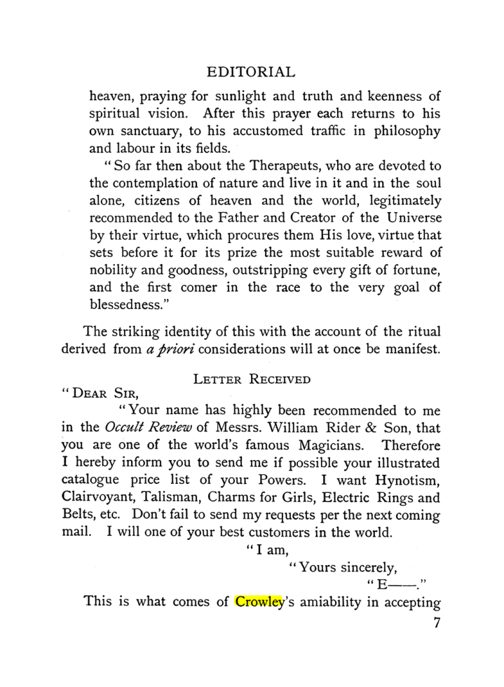 Original scan of The Equinox (Volume I, Number X), PDF page 47