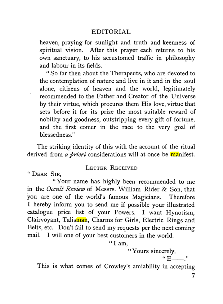 Original scan of The Equinox (Volume I, Number X), PDF page 47