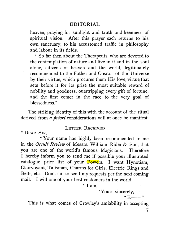 Original scan of The Equinox (Volume I, Number X), PDF page 47