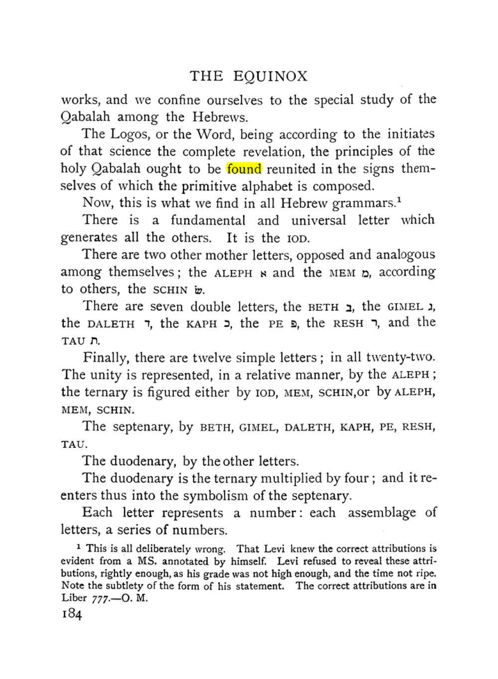 Original scan of The Equinox (Volume I, Number X), PDF page 482