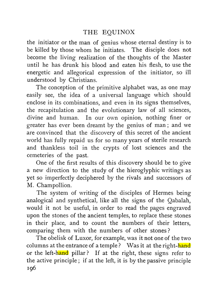 Original scan of The Equinox (Volume I, Number X), PDF page 494