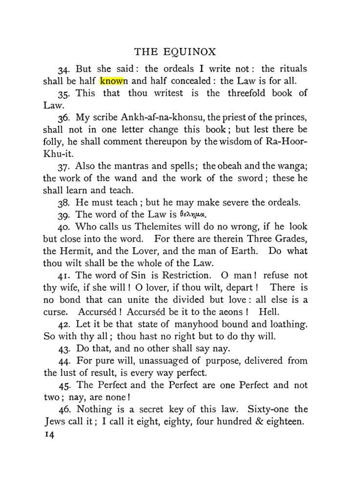 Original scan of The Equinox (Volume I, Number X), PDF page 54