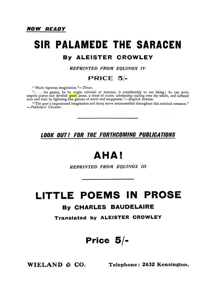 Original scan of The Equinox (Volume I, Number X), PDF page 591