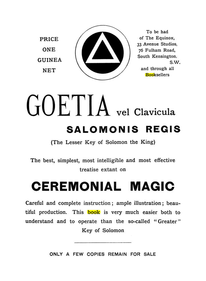 Original scan of The Equinox (Volume I, Number X), PDF page 592