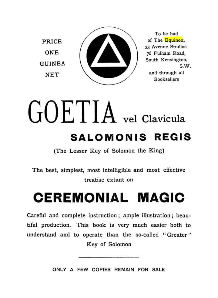 Original scan of The Equinox (Volume I, Number X), PDF page 592