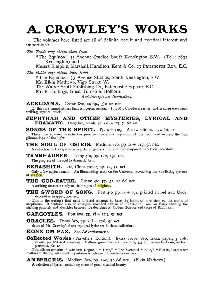 Original scan of The Equinox (Volume I, Number X), PDF page 596