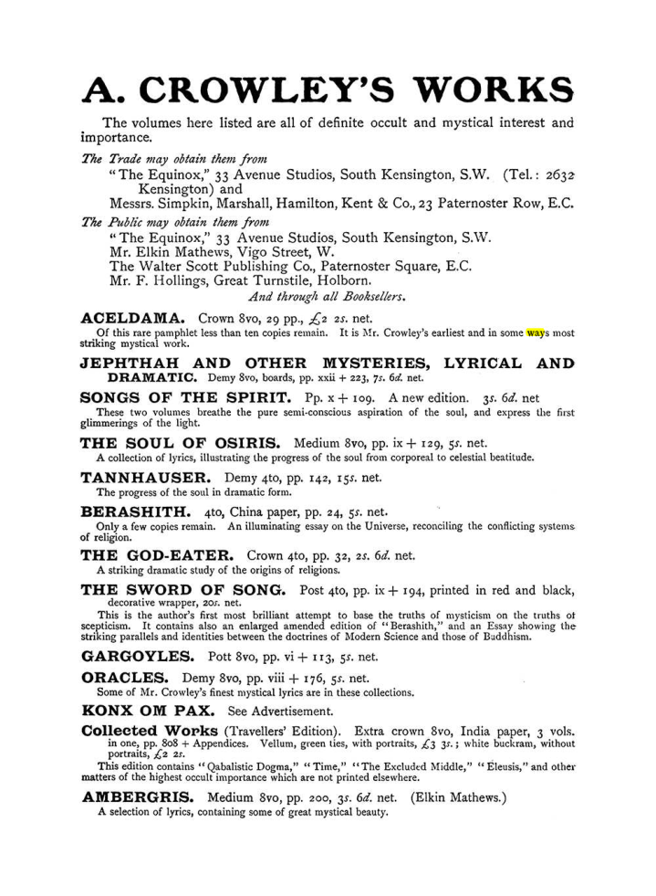 Original scan of The Equinox (Volume I, Number X), PDF page 596