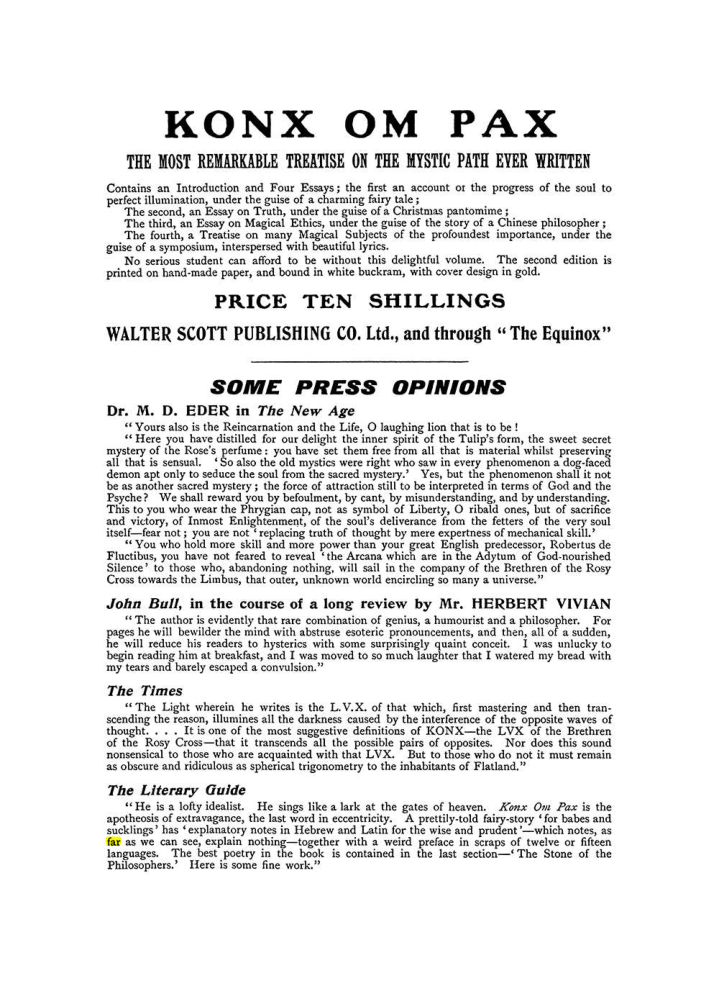 Original scan of The Equinox (Volume I, Number X), PDF page 602