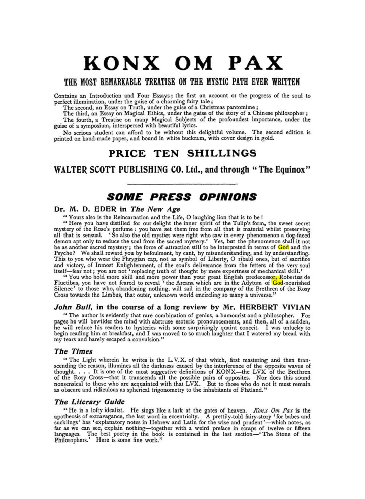 Original scan of The Equinox (Volume I, Number X), PDF page 602