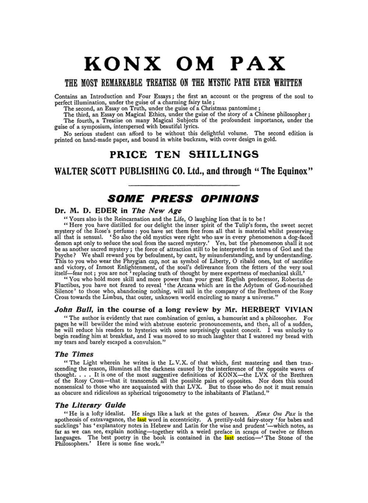 Original scan of The Equinox (Volume I, Number X), PDF page 602