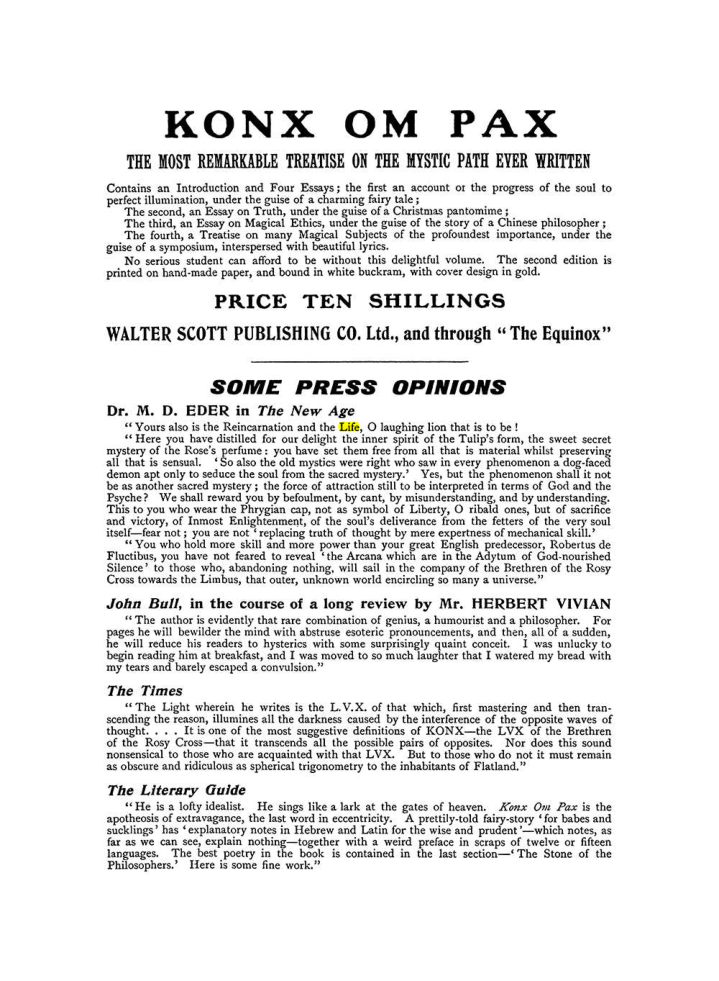 Original scan of The Equinox (Volume I, Number X), PDF page 602