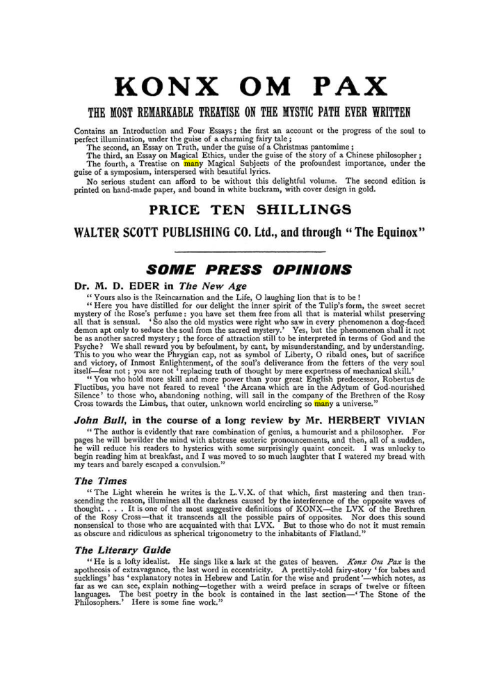 Original scan of The Equinox (Volume I, Number X), PDF page 602