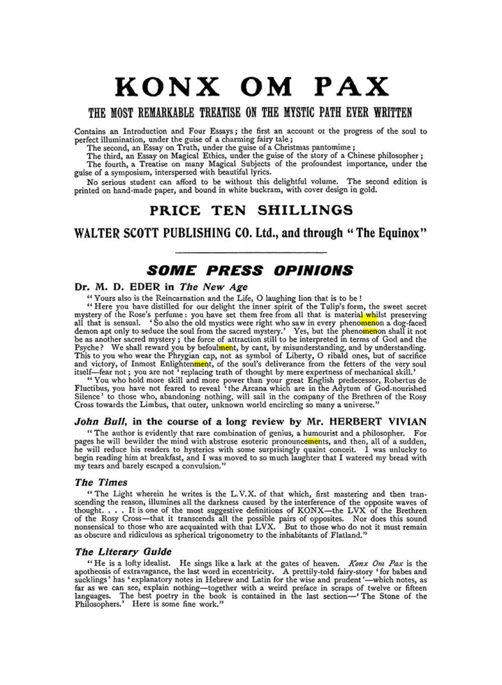 Original scan of The Equinox (Volume I, Number X), PDF page 602