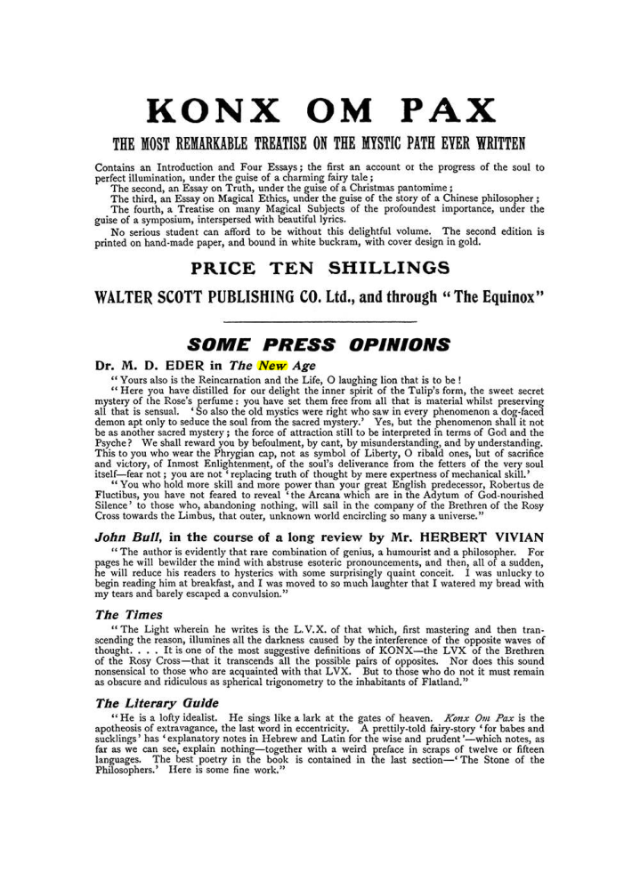 Original scan of The Equinox (Volume I, Number X), PDF page 602