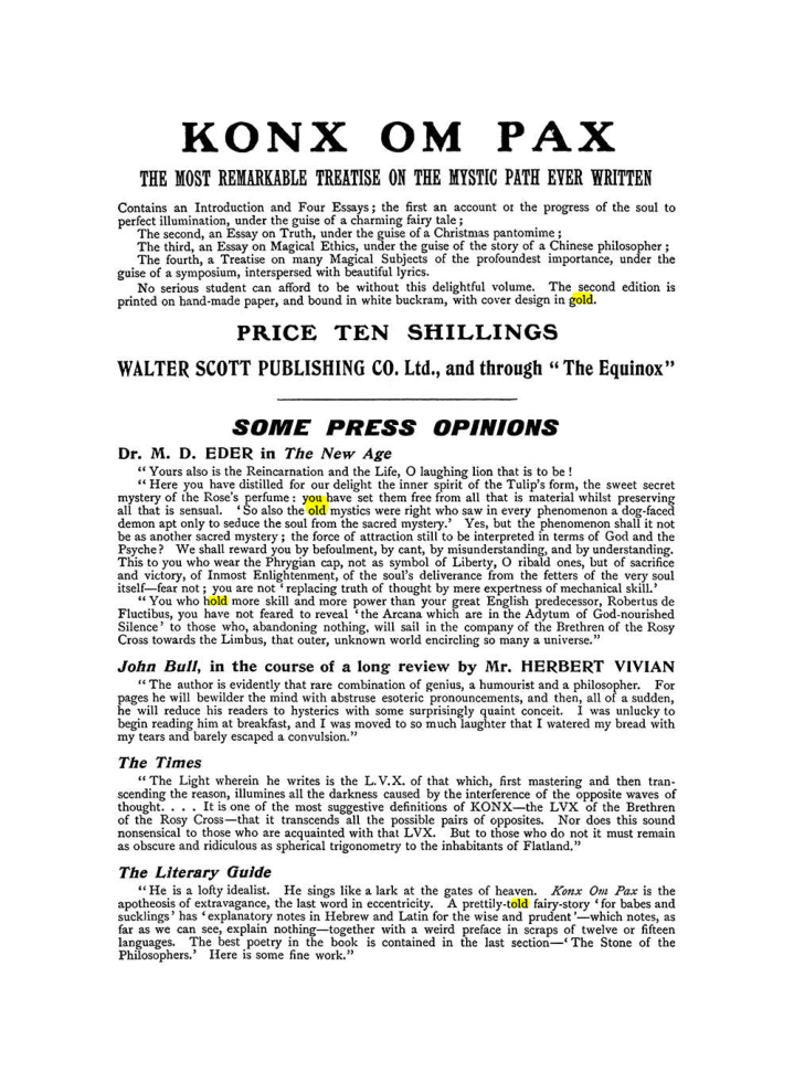 Original scan of The Equinox (Volume I, Number X), PDF page 602