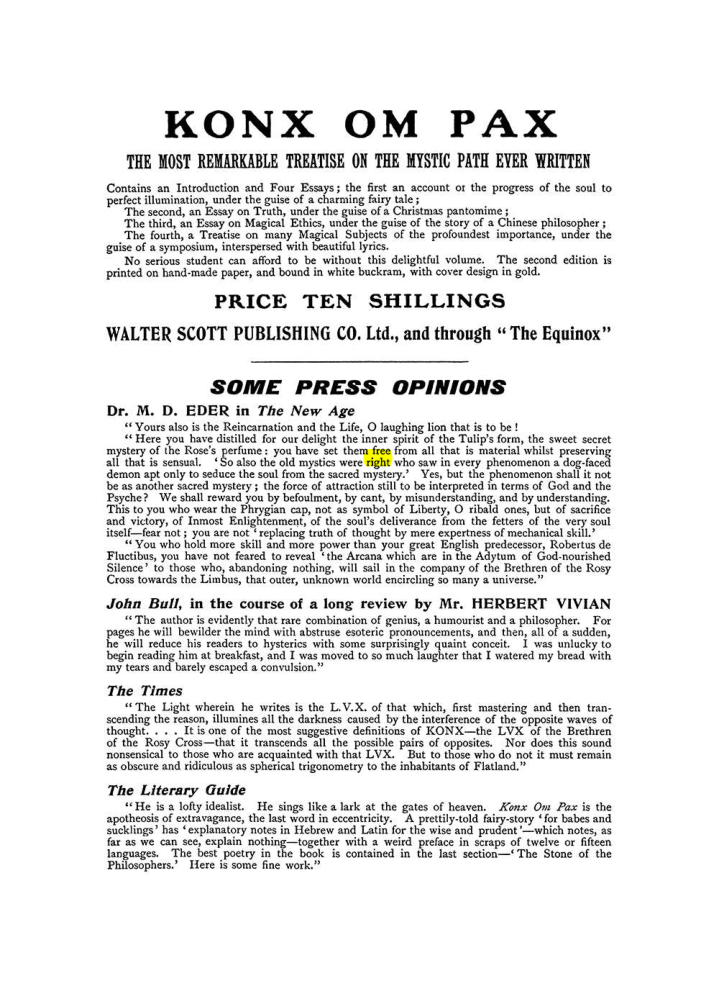 Original scan of The Equinox (Volume I, Number X), PDF page 602