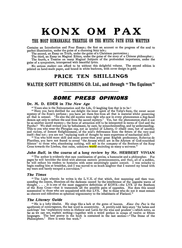 Original scan of The Equinox (Volume I, Number X), PDF page 602