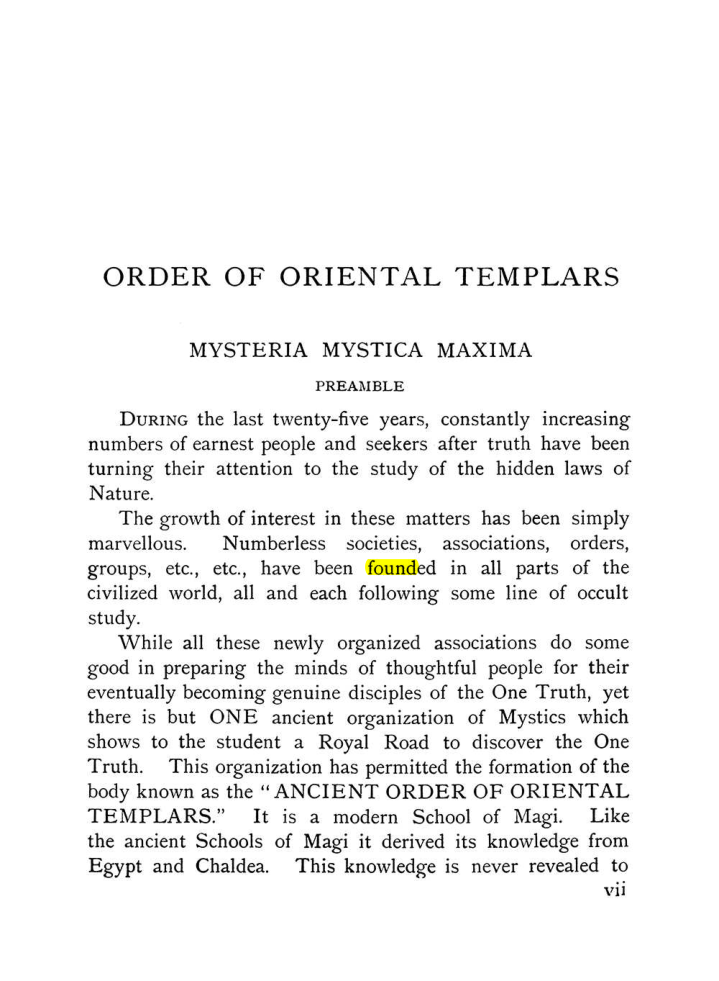 Original scan of The Equinox (Volume I, Number X), PDF page 7