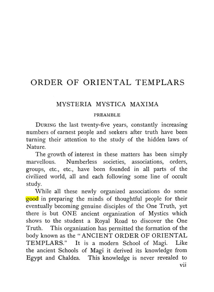 Original scan of The Equinox (Volume I, Number X), PDF page 7