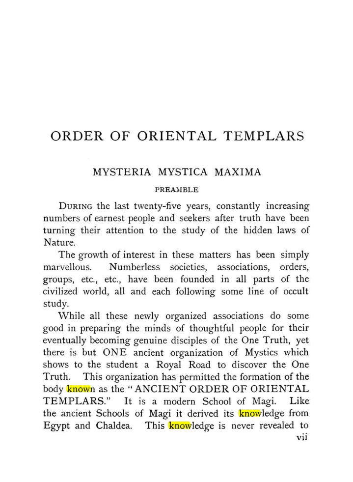 Original scan of The Equinox (Volume I, Number X), PDF page 7