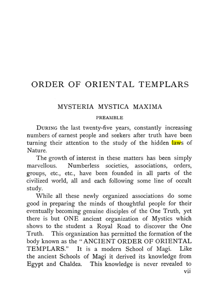 Original scan of The Equinox (Volume I, Number X), PDF page 7
