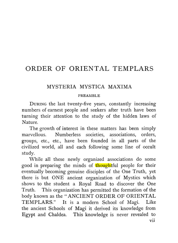 Original scan of The Equinox (Volume I, Number X), PDF page 7