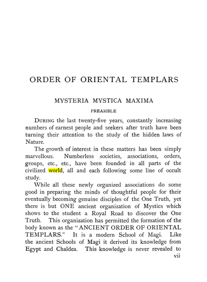 Original scan of The Equinox (Volume I, Number X), PDF page 7