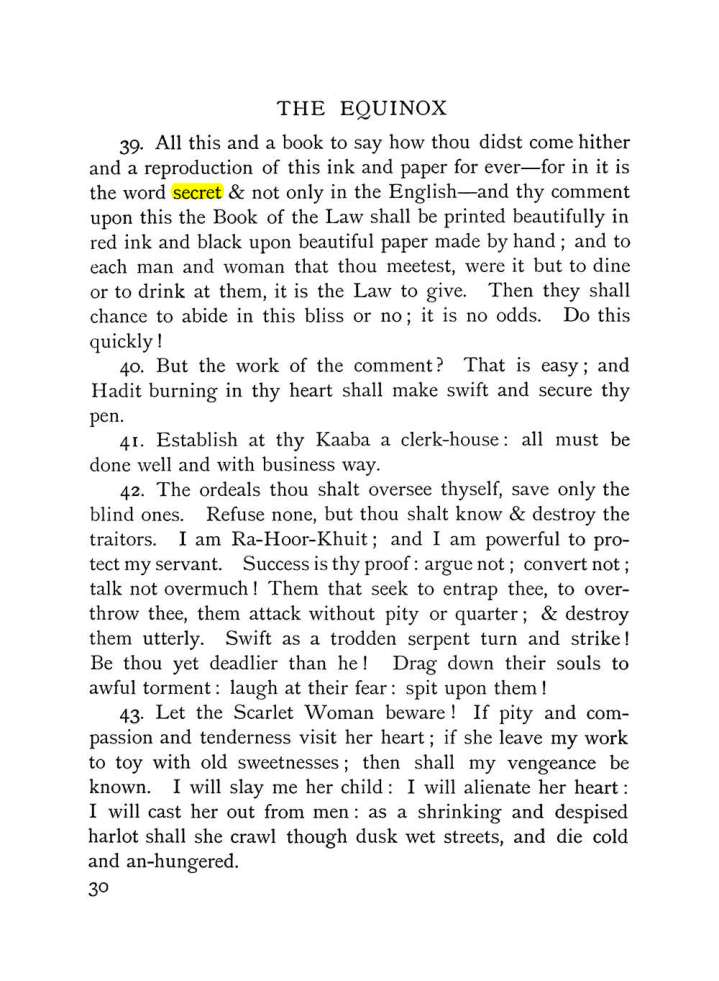 Original scan of The Equinox (Volume I, Number X), PDF page 70