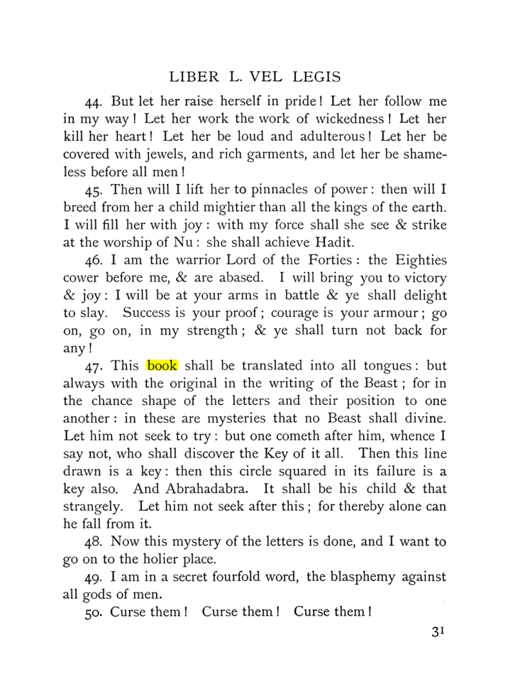 Original scan of The Equinox (Volume I, Number X), PDF page 71