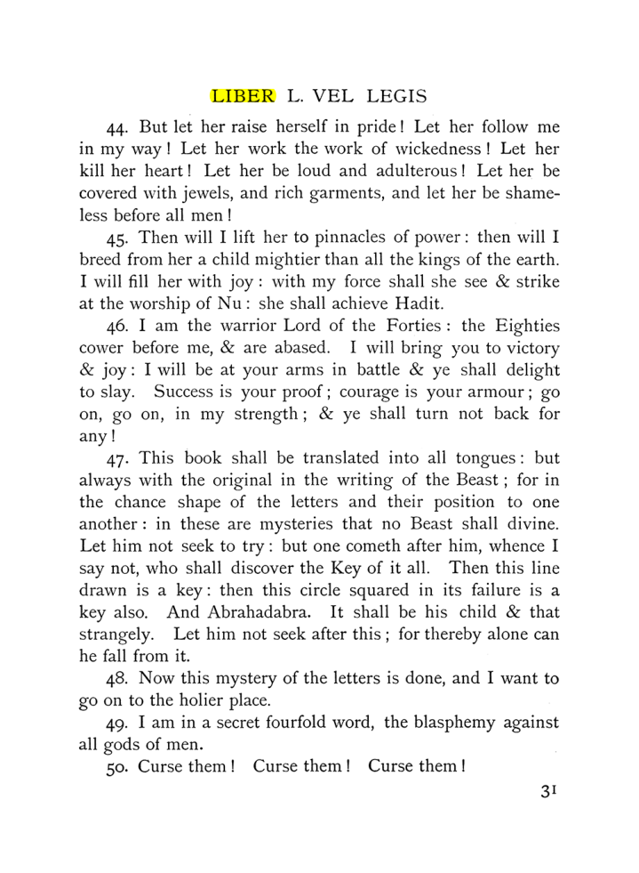 Original scan of The Equinox (Volume I, Number X), PDF page 71