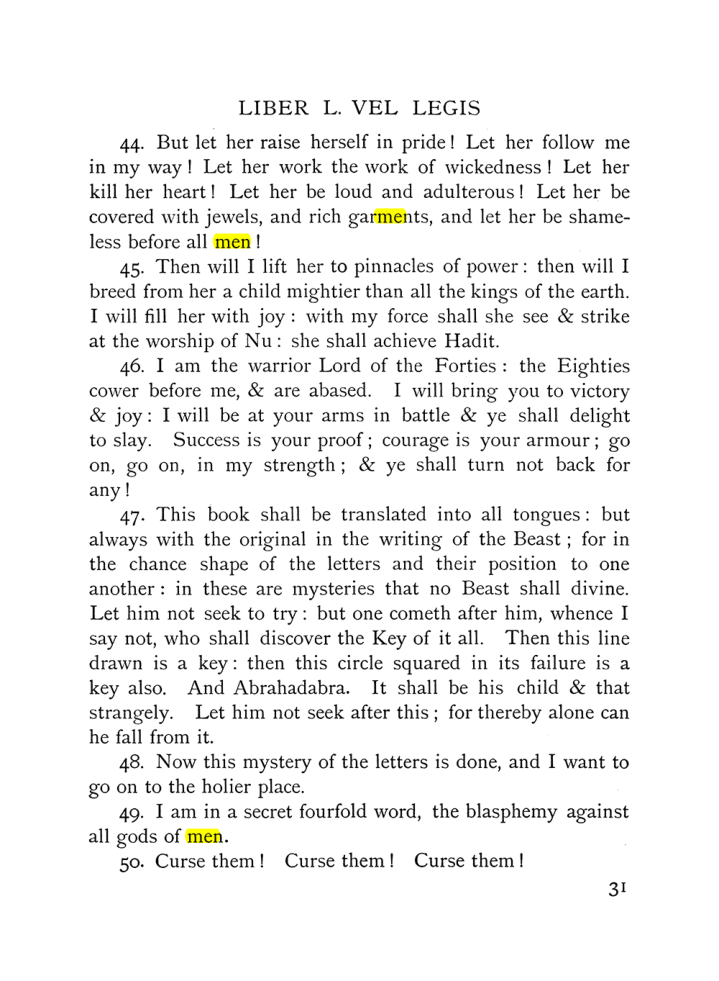 Original scan of The Equinox (Volume I, Number X), PDF page 71