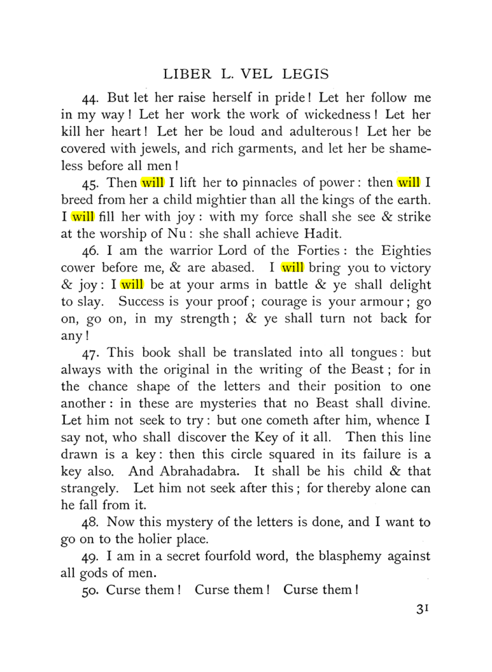 Original scan of The Equinox (Volume I, Number X), PDF page 71