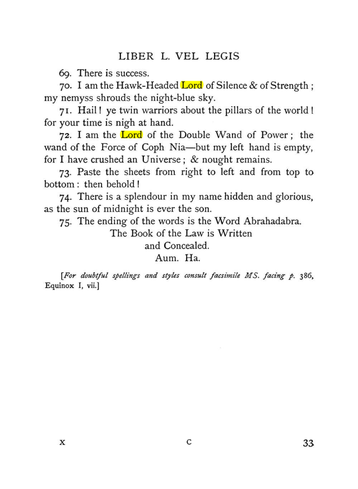 Original scan of The Equinox (Volume I, Number X), PDF page 73