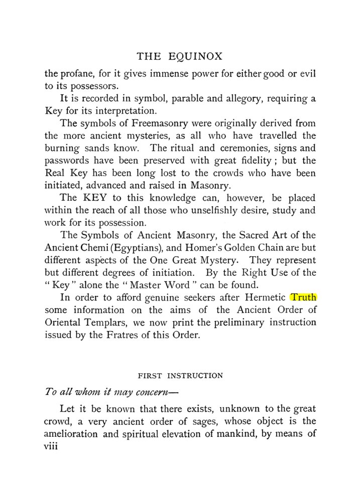 Original scan of The Equinox (Volume I, Number X), PDF page 8