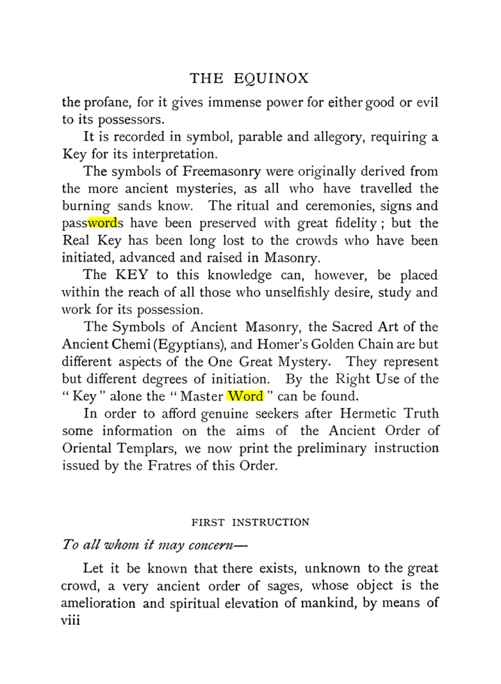Original scan of The Equinox (Volume I, Number X), PDF page 8