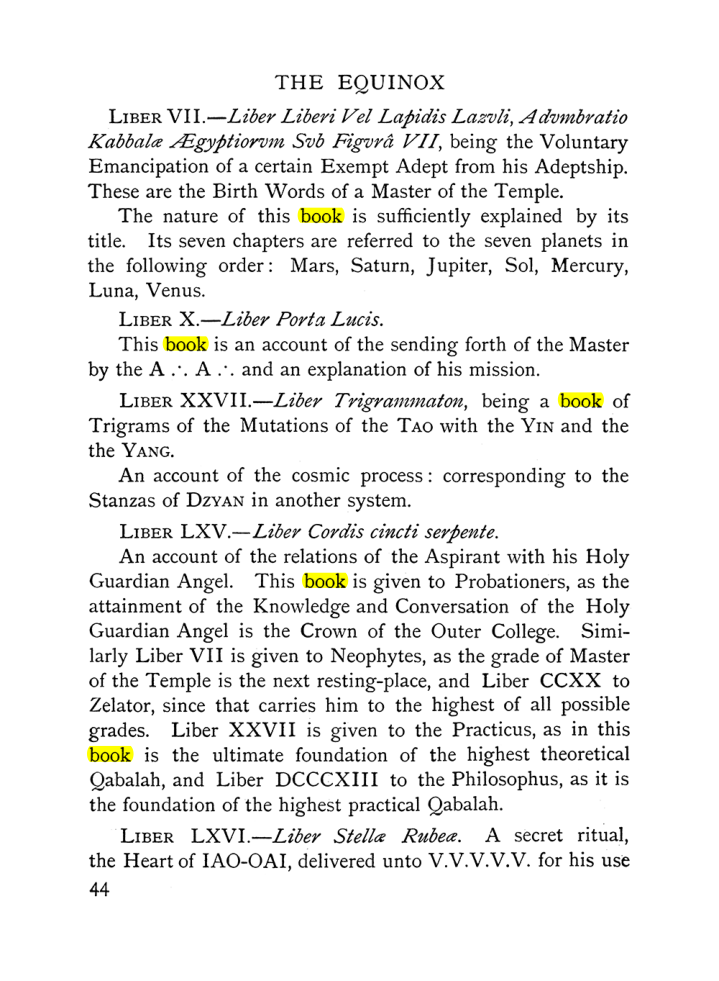 Original scan of The Equinox (Volume I, Number X), PDF page 84
