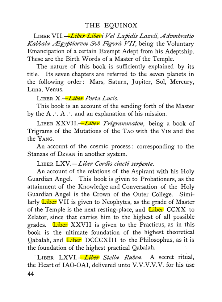 Original scan of The Equinox (Volume I, Number X), PDF page 84