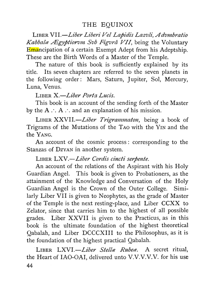 Original scan of The Equinox (Volume I, Number X), PDF page 84